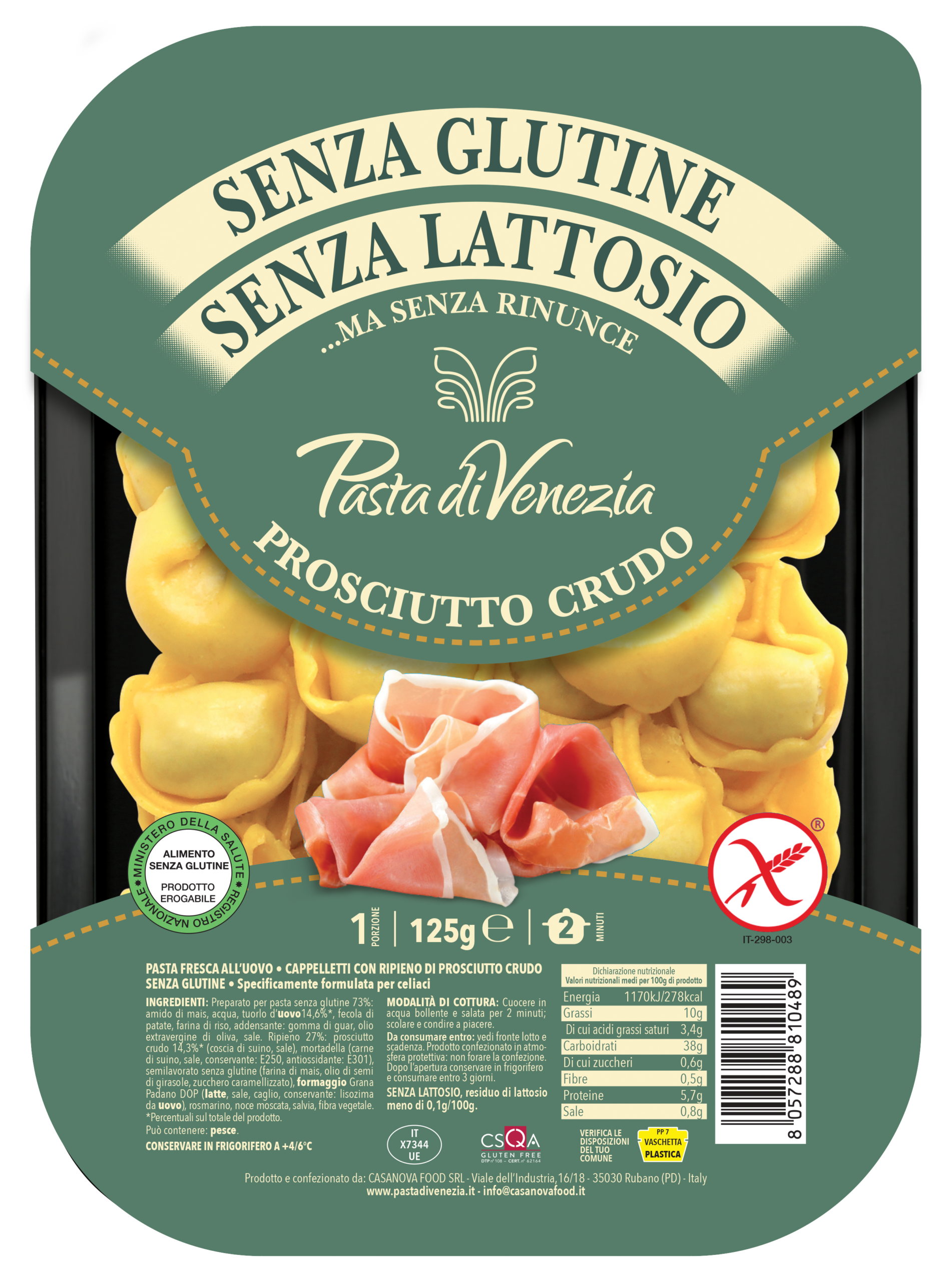 Pasta di Venezia CAPPELLETTI AL CRUDO 125g