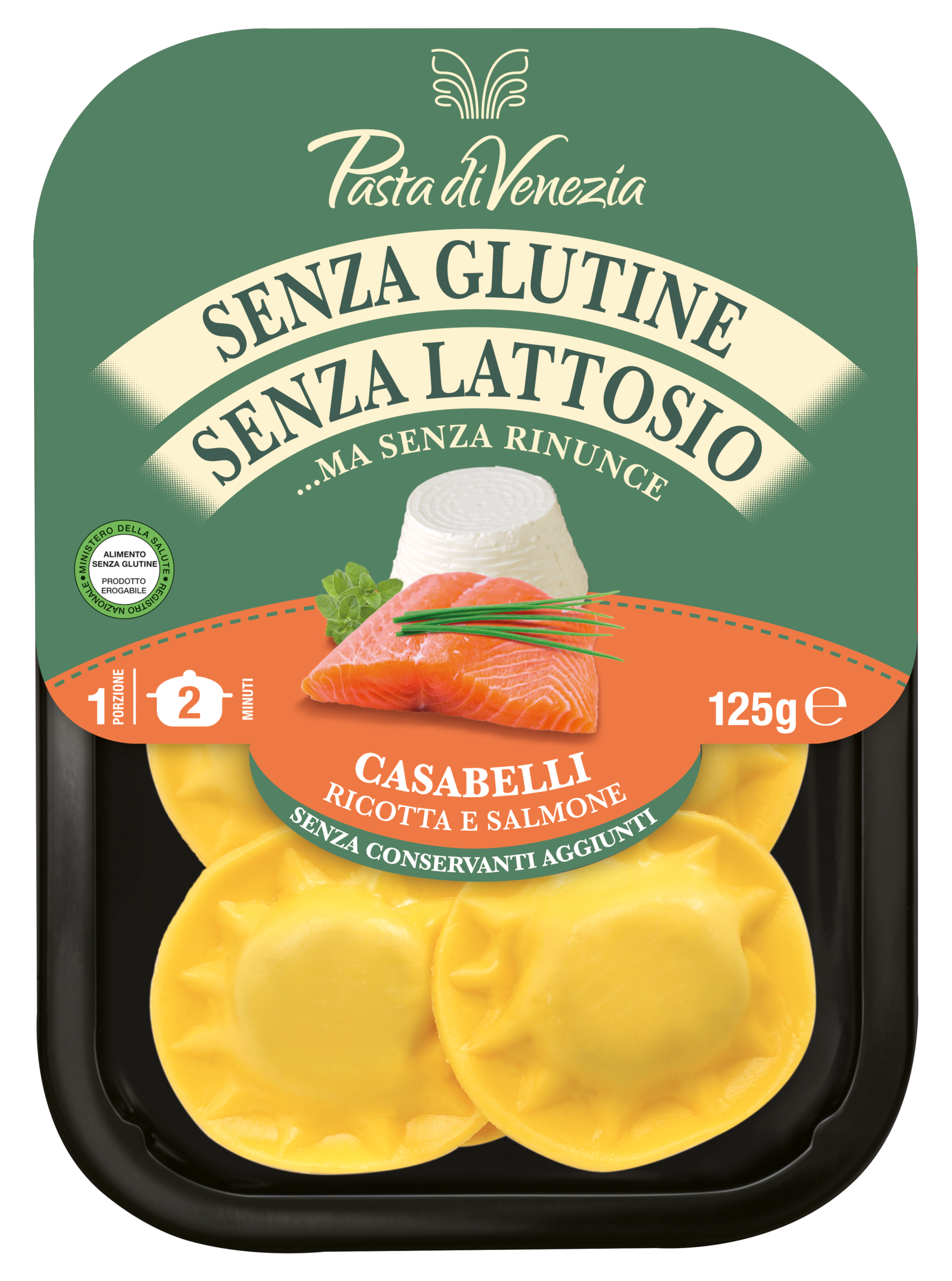 Pasta di Venezia CASABELLI RICOTTA E SALMONE 125g