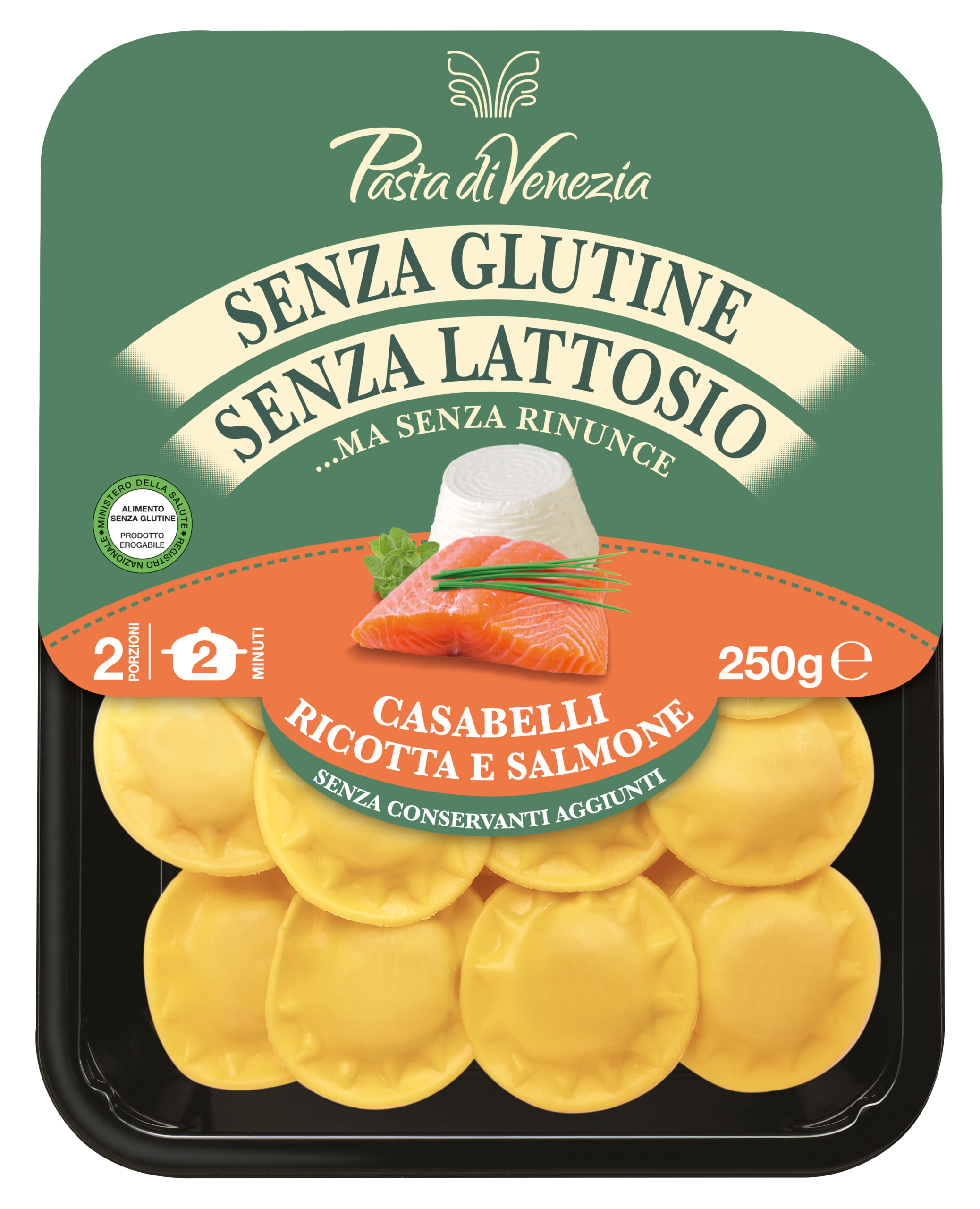 Pasta di Venezia CASABELLI RICOTTA E SALMONE 250g