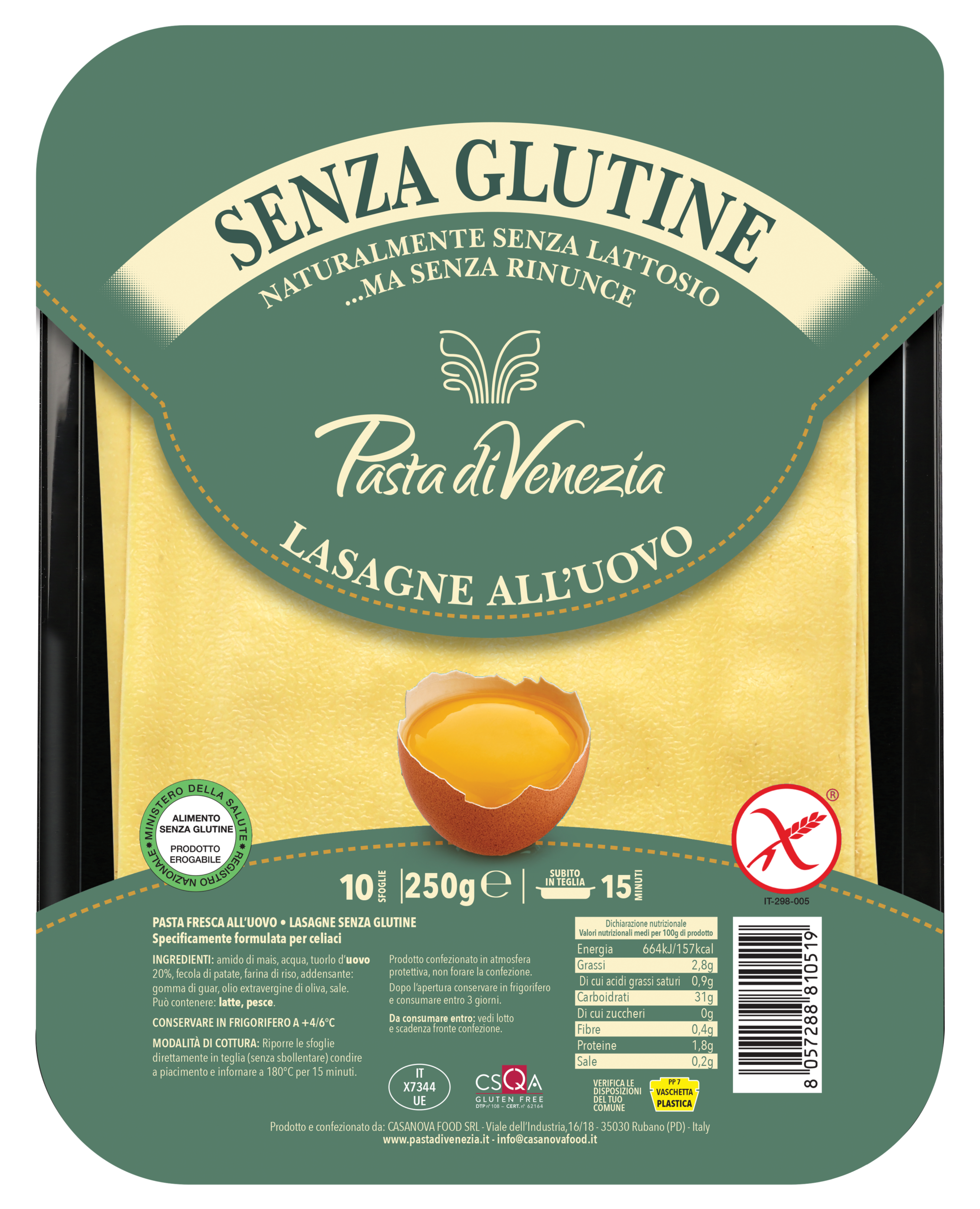 Pasta di Venezia LASAGNE 250g