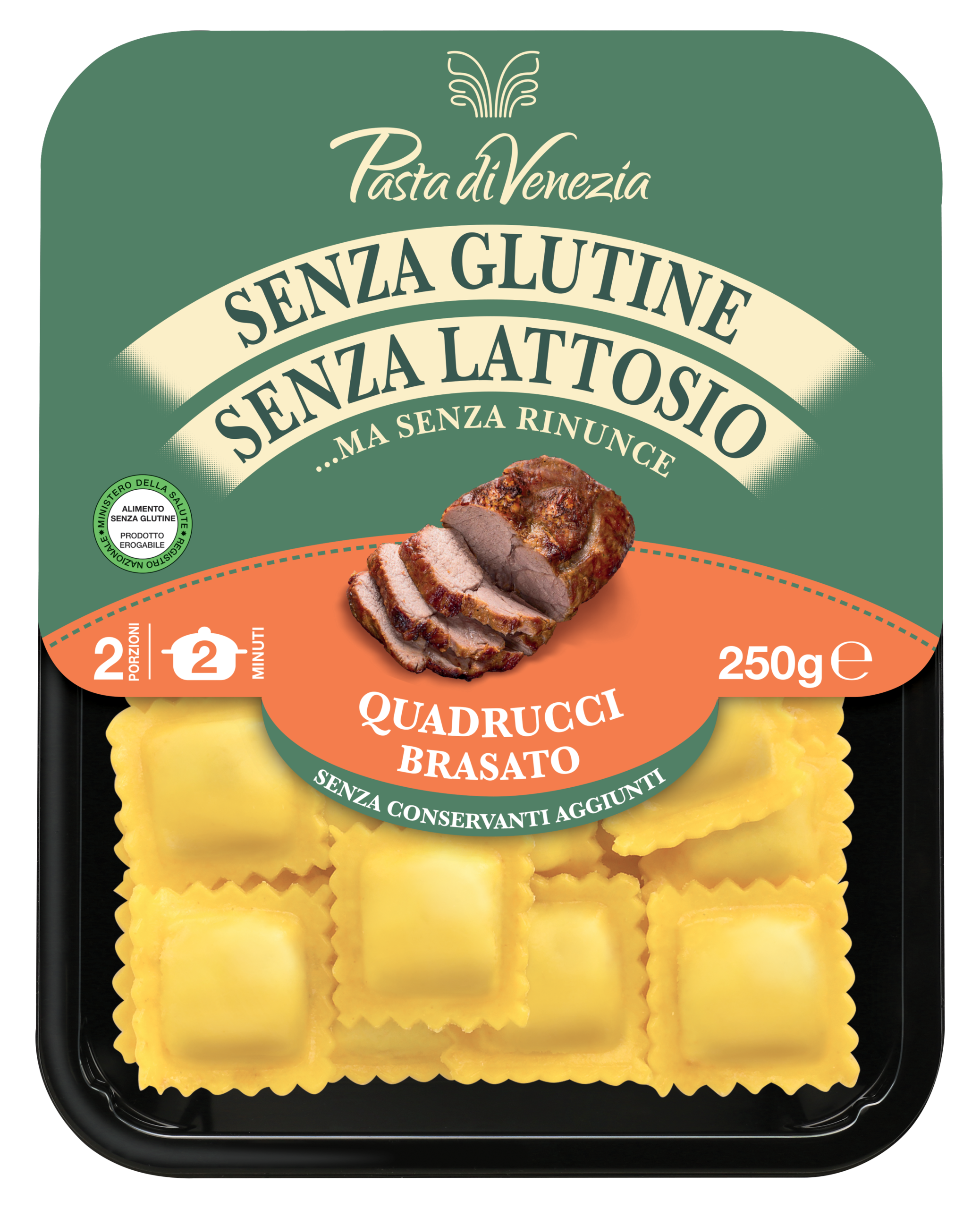 Pasta di Venezia QUADRUCCI AL BRASATO 250g