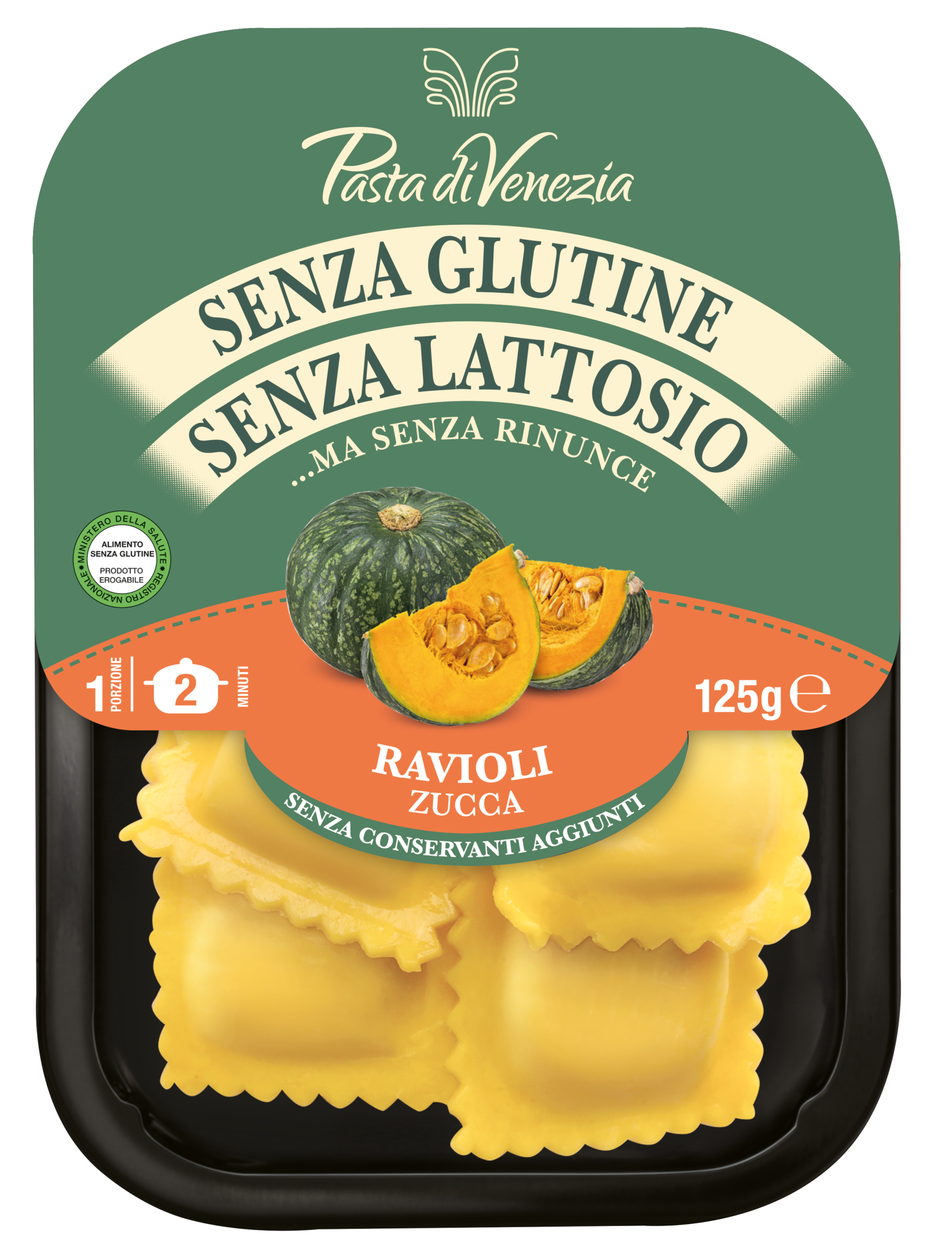 Pasta di Venezia RAVIOLI ZUCCA 125g DISPONIBILI DA OTTOBRE A FEBBRAIO