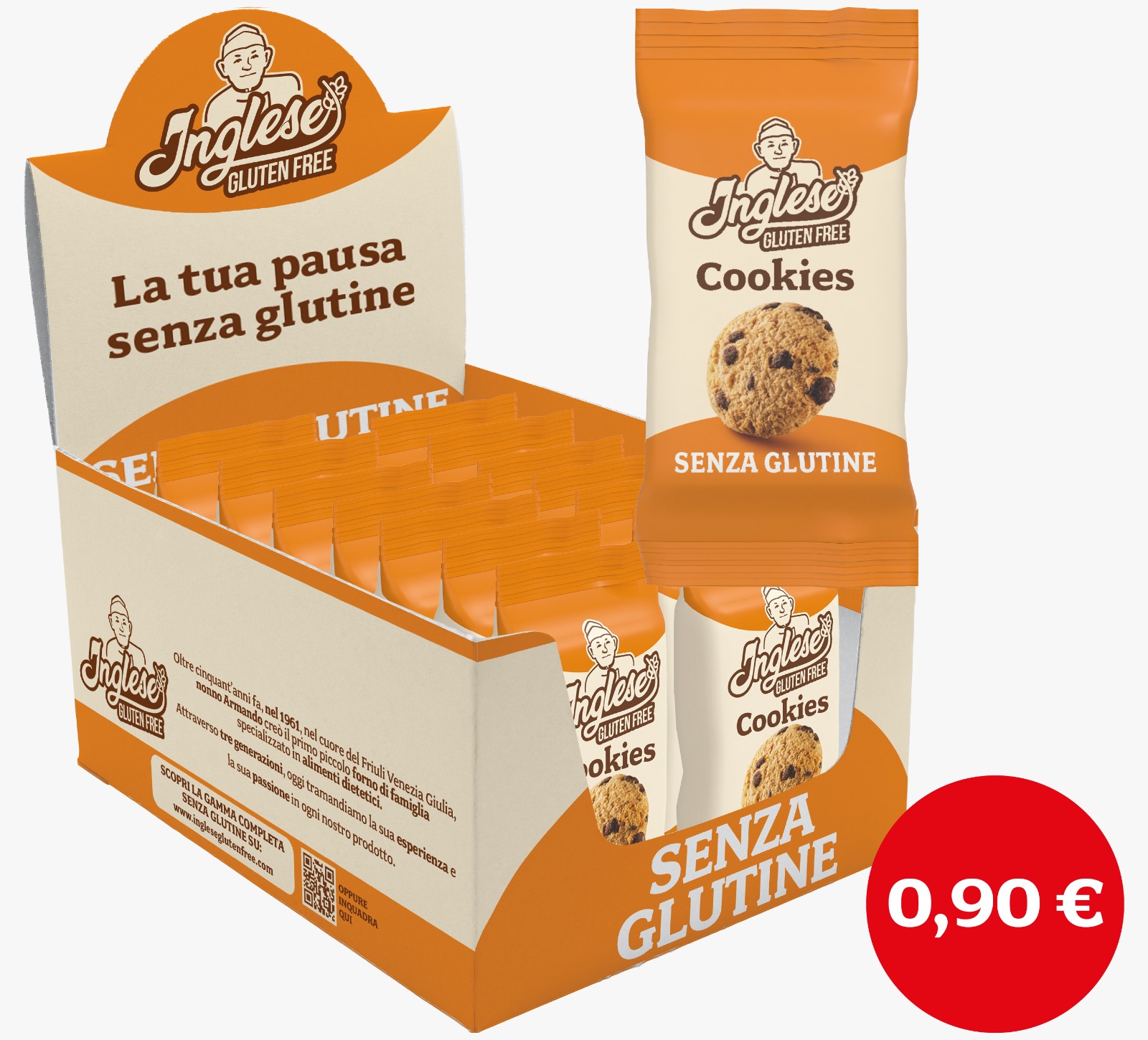 Inglese COOKIES DISPLAY BOX 14PZ GR.30