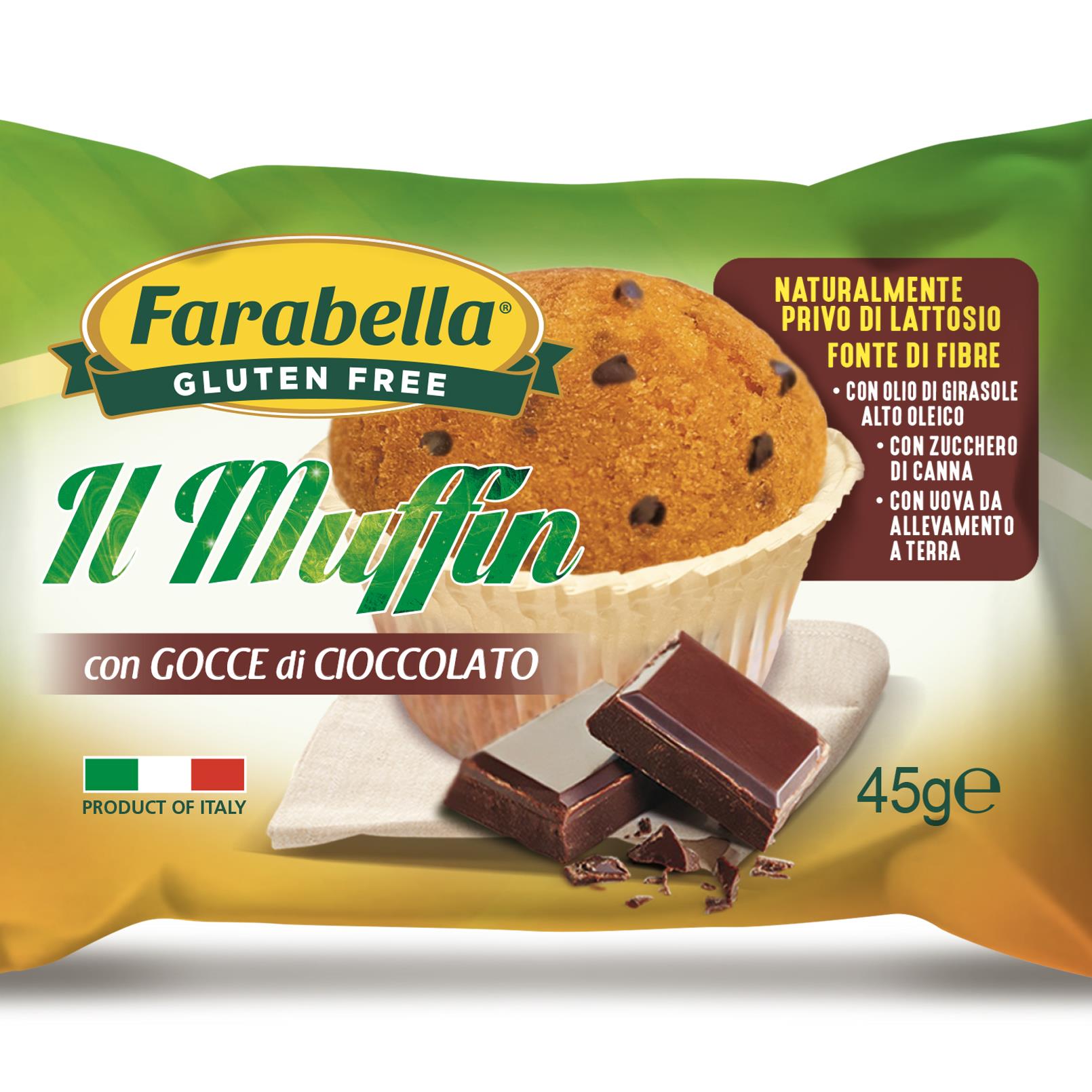 Farabella Muffin con Goccie di Cioccolato