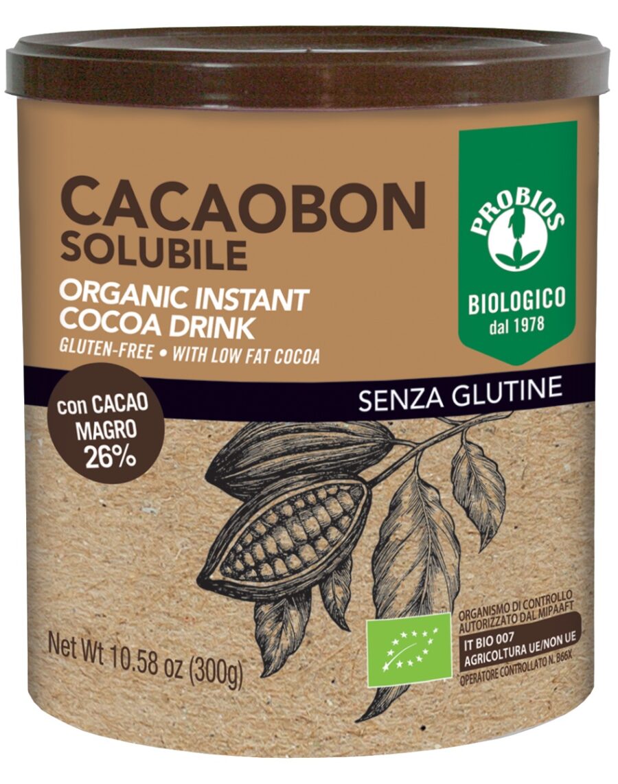 Probios CACAOBON bevanda solubile istantanea a base di cacao - senza glutine