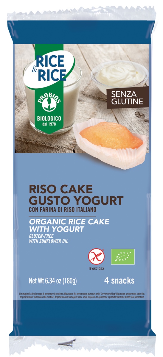 Probios RISO CAKE ALLO YOGURT S/GLUTINE 4X45G