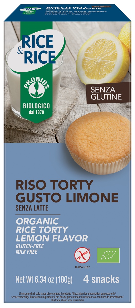 Probios RISO TORTY AL LIMONE S/GLUTINE 4X45G